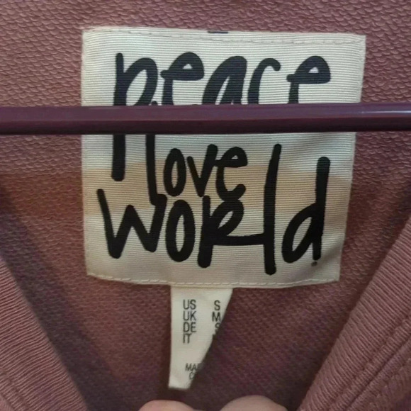 Peace Love World French Terry Pullover Sweatshirt Wistful Mauve - Picture 5 of 10